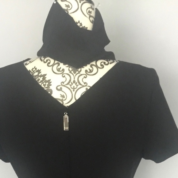 Escada Sport Classic Short Sleeve Dress w Lace & Grommet Detail Black Sz 38 - Picture 12 of 16